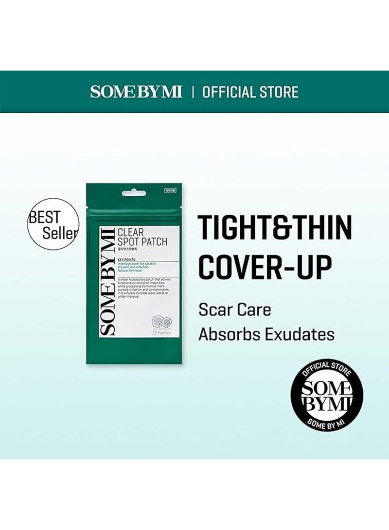 Some by Mi 30 Days Miracle Clear Spot Patch - 18 Counts, 2 Size(10Mm 9Counts, 12Mm 9Counts) - Invisible Hydrocolloid Skin Trouble And Pimple Patch With No Irritation - Pack Of 1 100ml  - Image 3