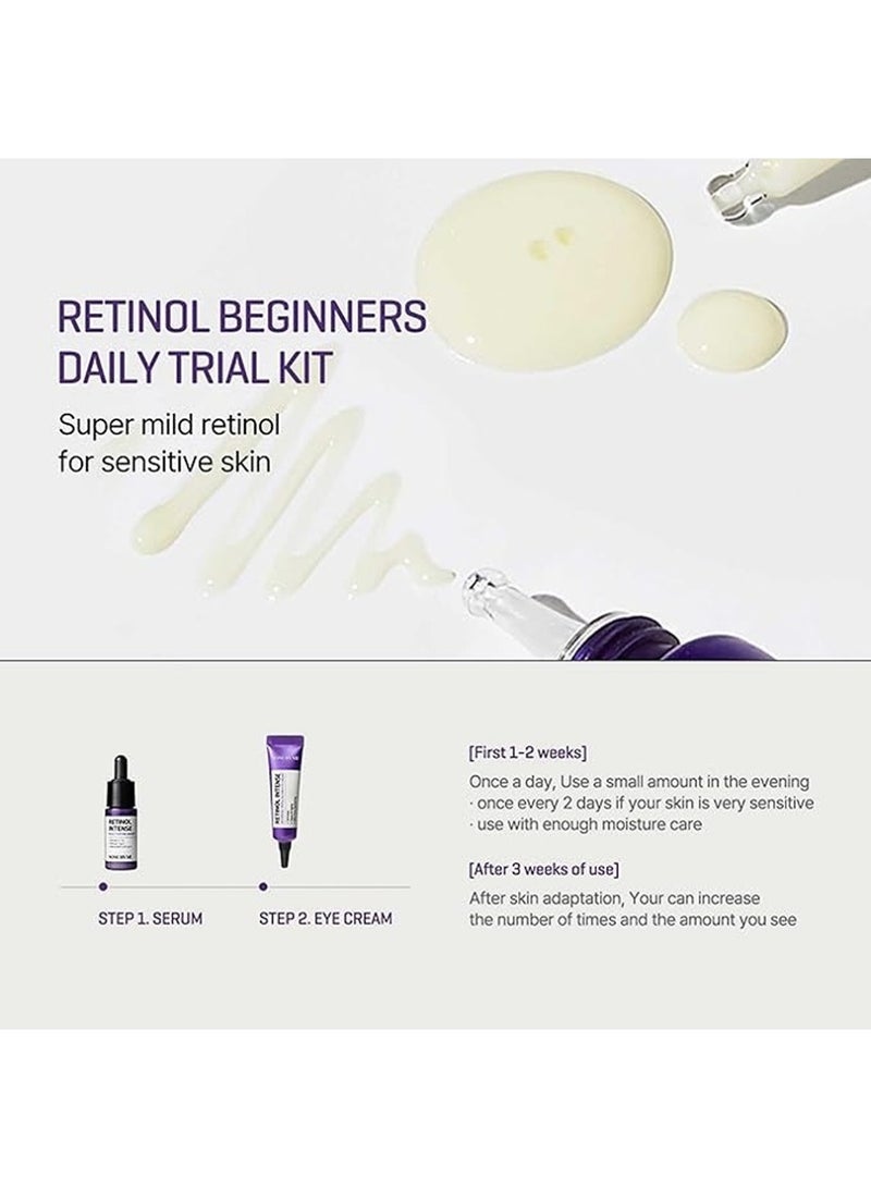 سام باي مي - Retinol Intense Trial Kit - Mild Korean 0.1% Retinol Face Serum And Eye Cream For Beginner - Fine Lines, Dark Circles, Skin Texture And Elasticity Care 10ml - Image 1