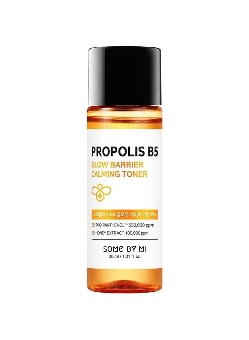 Some by Mi - Propolis B5 Glow Barrier Calming Starter Kit - Includes Glow Oil + Toner + Serum + Cream - Skin Care Routine 4 Step Solution For Sensitive And Calming Skin - Travel Kit Of 4 100ml - Image 1
