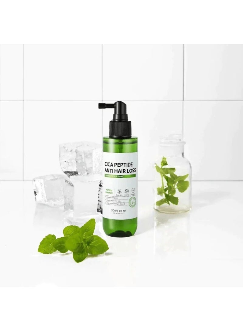 Some by Mi - Cica Peptide Anti-Hairloss Scalp Tonic - For Strengthening And Protecting The Hair - Help To Relieve Hair Loss - Enriched With Peptide And Cica - 150Ml - Image 1