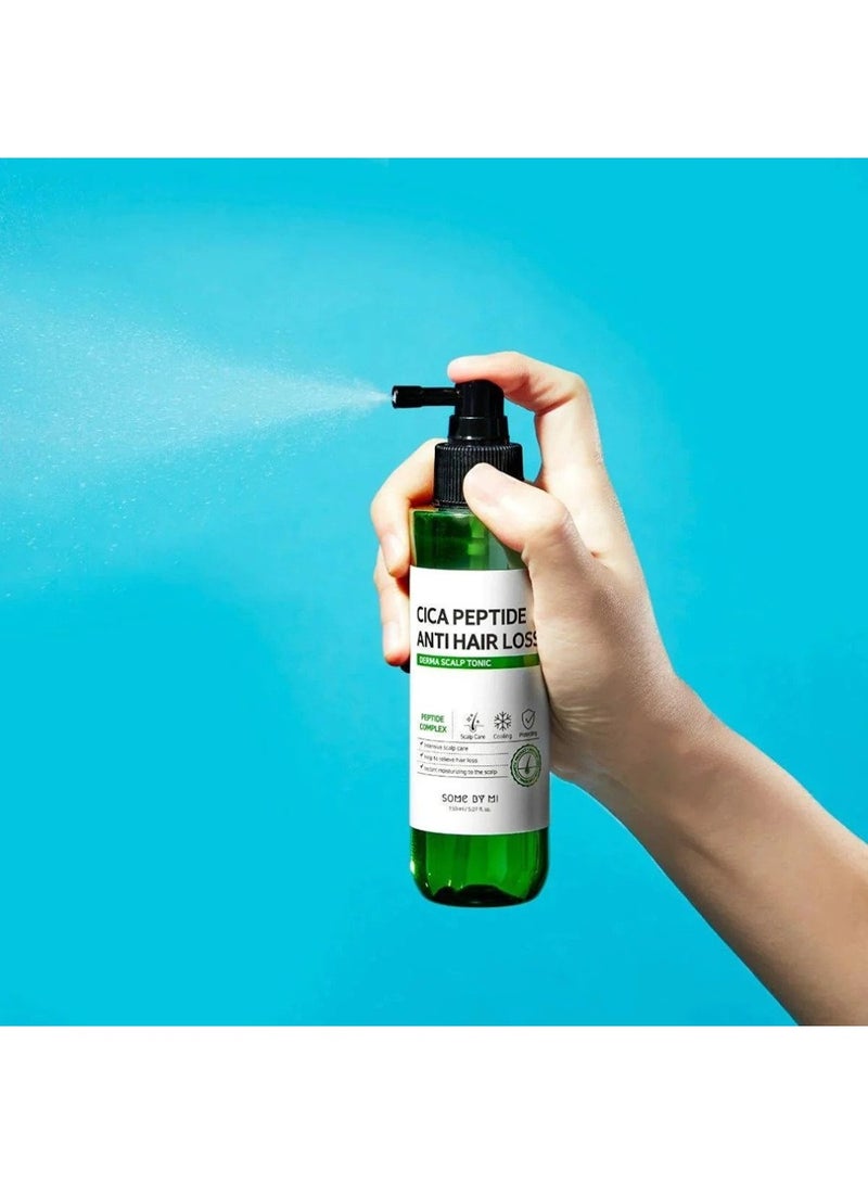 Some by Mi - Cica Peptide Anti-Hairloss Scalp Tonic - For Strengthening And Protecting The Hair - Help To Relieve Hair Loss - Enriched With Peptide And Cica - 150Ml - Image 1