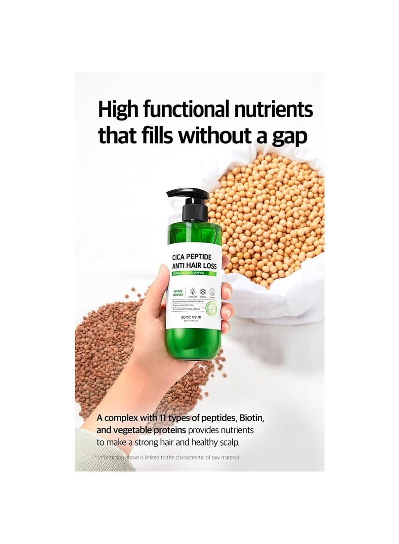 Some by Mi Cica Peptide Anti-Hairloss Shampoo - For Strengthening And Protecting The Hair - Help To Relieve Hair Loss - Enriched With Peptide And Cica - 285Ml - Image 4