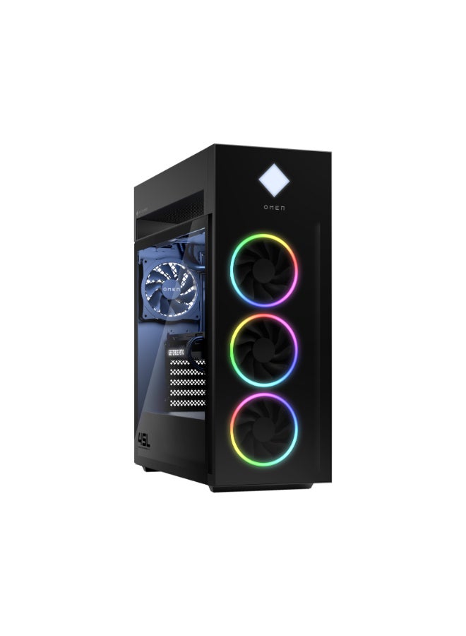 HP - OMEN 45L Gaming Desktop GT22-2000t , Core i9-14900K Processor/64GB RAM/2TB NVMe+4TB SSD/24GB NVIDIA RTX 4090 Graphics Card/Windows 11 Black - Image 1