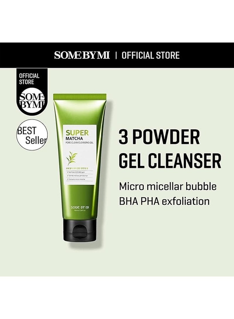 Some by Mi Super Matcha Pore Clean Cleansing Gel - Made By Matcha Extracts For Sensitive Skin - Mild Face Wash For Pore Tightening, Blackheads Removal 100ml - Image 2