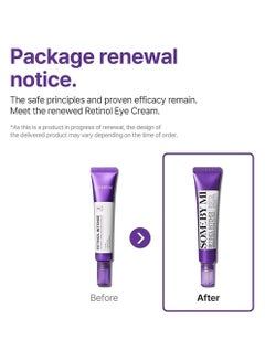 Some by Mi Retinol Intense Advanced Triple Action Eye Cream - Mild Overnight Korean Anti-Aging Eye Cream - For Dark Circles And Fine Lines - Ideal For Retinol Beginners 30ml  - Image 2