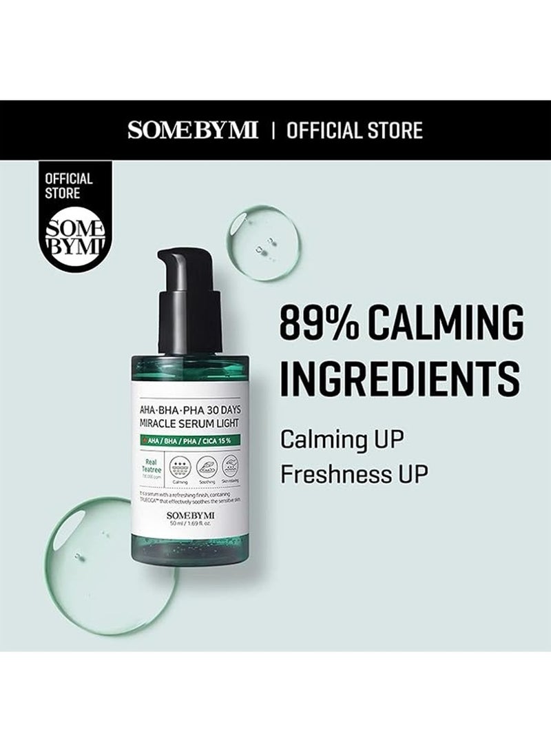 Aha Bha Pha 30 Days Miracle Serum - Made From Tea Tree Leaf Water For Sensitive Skin - Daily Facial Serum For Sebum, Blemish Care And Remove Dead Cells 50ml