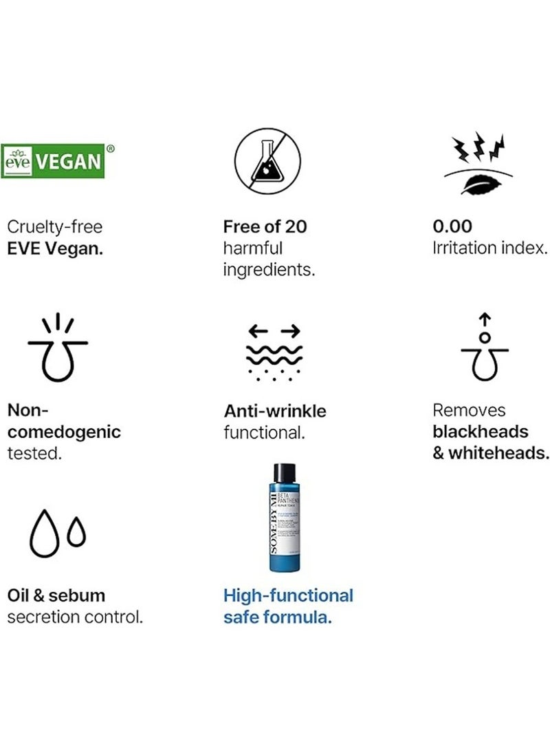 Some by Mi Beta-Panthenol Repair Face Toner - Rebuilding Skin Barrier With Beta-Sitosterol And Panthenol - Daily Facial Toner With Skin Moisturizing - Soothing Effect 150ml  - Image 5