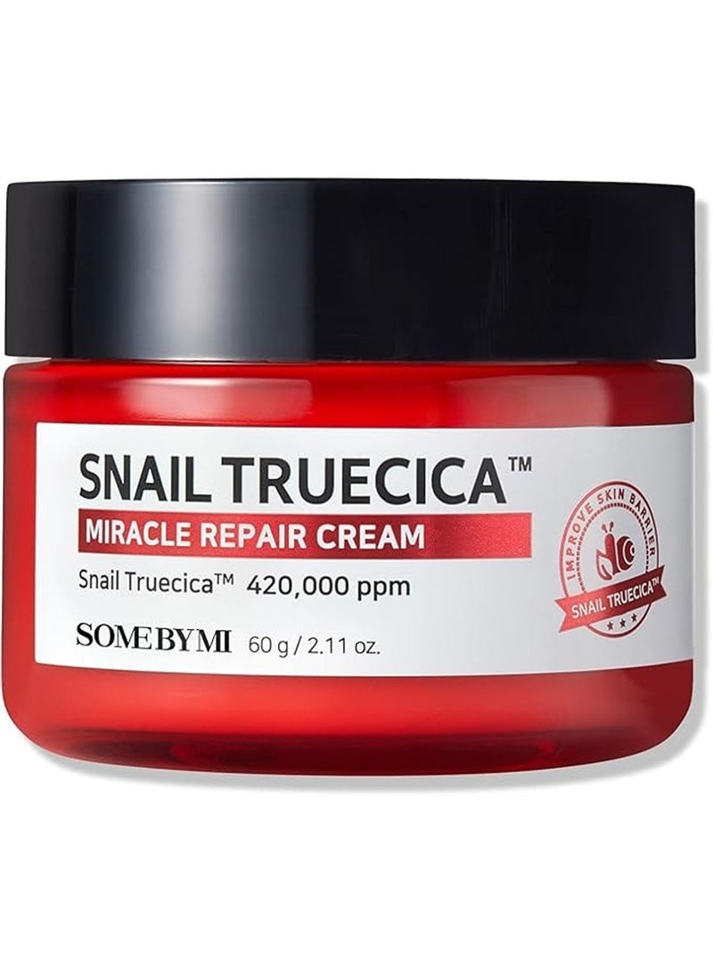 Snail Truecica Miracle Repair Cream - Made From Snail Mucin For Sensitive Skin - Daily Repair Face Moisturizer For Acne Marks And Strengthen Skin Barrier 60grams - pnsku/N70128739V/45/_/1731487599/683e265d-7fb0-4ac4-9344-f24f6ff26fdf