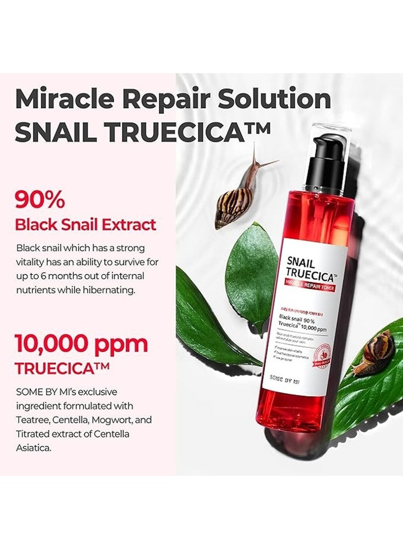 Some by Mi Snail Truecica Miracle Repair Face Toner - Made From Snail Mucin For Sensitive Skin - Daily Repair  Toner For Skin Texture And Pigmentation Care 135ml - Image 4