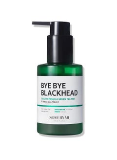 Some by Mi Bye Bye Blackhead 30 Days Miracle Green Tea Tox Bubble Cleanser - Korean Face Wash For Removing Blackhead - Daily Pore Minimizer For Face Skin Texture 120grams  - Image 1