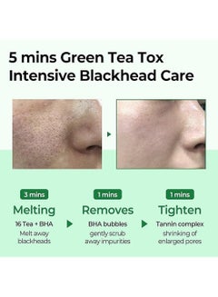 Some by Mi Bye Bye Blackhead 30 Days Miracle Green Tea Tox Bubble Cleanser - Korean Face Wash For Removing Blackhead - Daily Pore Minimizer For Face Skin Texture 120grams  - Image 3