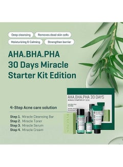 Aha-Bha-Pha 30 Days Miracle Starter Kit - Toner 30Ml + Serum 10Ml + Cream 20G + Cleansing Bar 30G - Set Of 4 Travel Kit 100ml - pnsku/N70128746V/45/_/1731487593/9b754e34-f1bc-446d-b063-f79ee95f048b