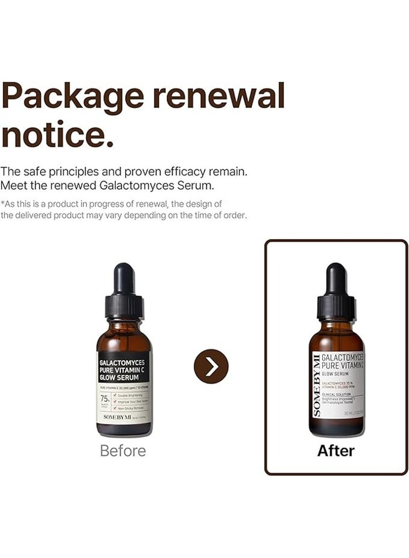 Some by Mi Galactomyces Pure Vitamin C Glow Serum - Daily Brightening Vitamin C Serum For Glass Skin - Improvement Of Skin Texture And Elasticity 30ml  - Image 2
