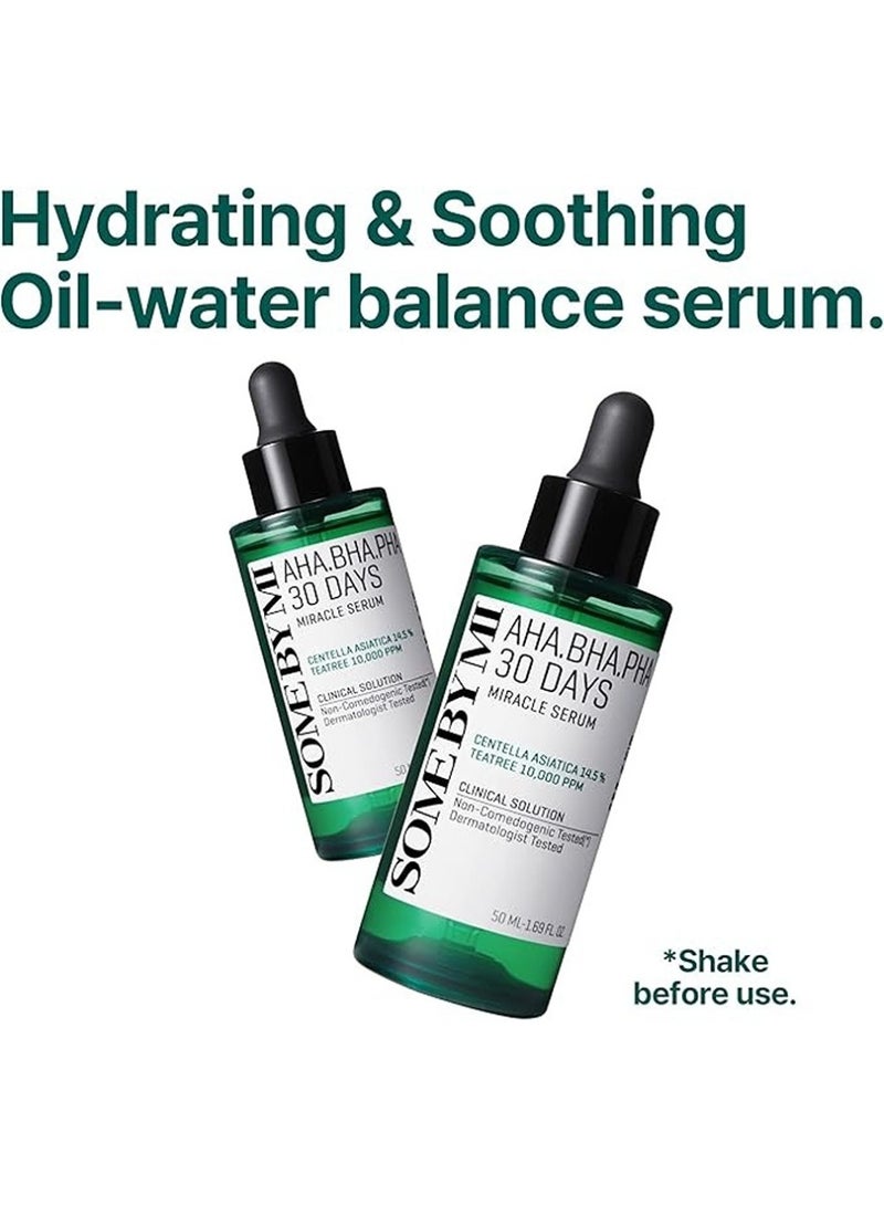 Some by Mi Aha Bha Pha 30 Days Miracle Face Serum - Made From Tea Tree Leaf Water For Sensitive Skin - Daily Facial Serum For Sebum, Blemish Care And Remove Dead Cells 50ml  - Image 3