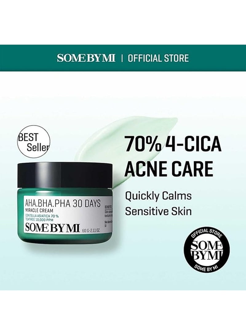 Some by Mi Aha Bha Pha 30 Days Miracle Cream - Made From Tea Tree Leaf Water For Sensitive Skin - Mild Moisturizer For Skin Calming And Soothing 60ml  - Image 4
