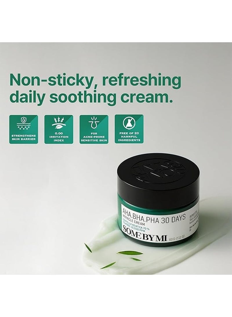 Some by Mi Aha Bha Pha 30 Days Miracle Cream - Made From Tea Tree Leaf Water For Sensitive Skin - Mild Moisturizer For Skin Calming And Soothing 60ml  - Image 5