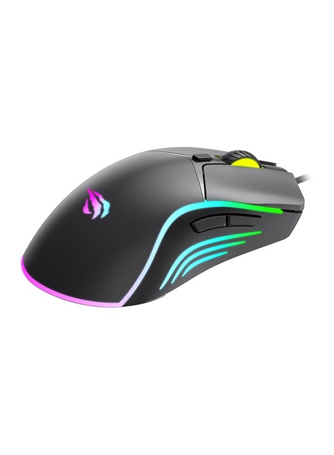 havit Wired Gaming Mouse, RGB Mouse with 6 Adjustable DPI, Plug and Play, Suitable for FPS and MOBA Gamers  - Image 1