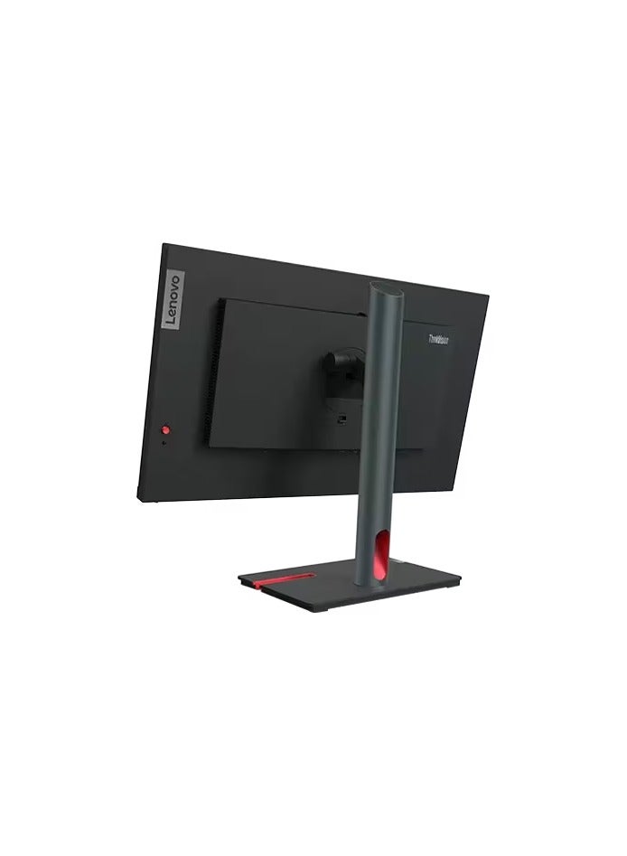 Lenovo - ThinkVision P24h-30 24 inch 2K QHD Monitor with Eyesafe (IPS Panel, 60Hz, 4ms, HDMI, DP, DP out, USB-C, Ethernet ) - Tilt/Swivel/Lift/Pivot Stand Black - Image 1