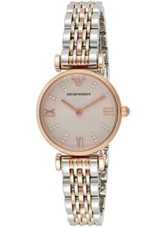 امبوريو ارماني Women's Pink Dial Analog Quartz Watch 28 - AR11223 