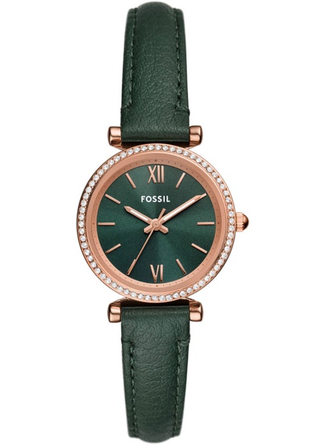 FOSSIL Women's Green Dial Analog Quartz Watch 28 - ES5370 