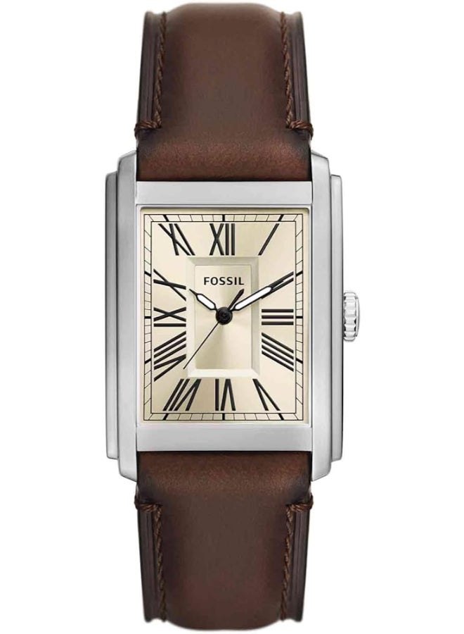 FOSSIL Women's Silver Dial Analog Quartz Watch 33 - FS6012 