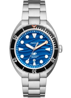 FOSSIL Men's Blue Dial Analog Quartz Watch 42 - FS6064 