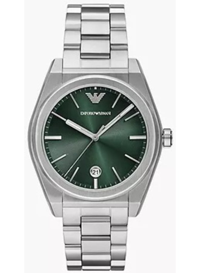 EMPORIO ARMANI Men's Green Dial Analog Quartz Watch 41 - AR11621 