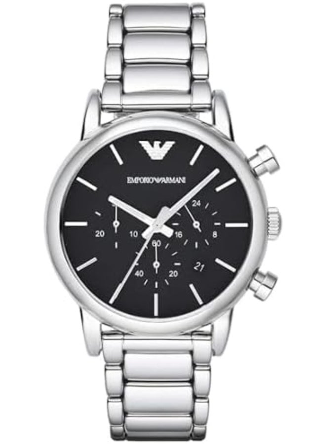 امبوريو ارماني ساعة كواتز أنالوج بقرص أزرق 41 - AR1853