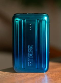 زينديور بسوبرميني 20 بسعة 10000mAh باللون الأزرق مع شحن عبر USB-C Power Delivery – بحجم بطاقة الائتمان، إدخال وإخراج USB-C بقوة 20 واط للشحن السريع أثناء التنقل 10000 mAh  - Image 4