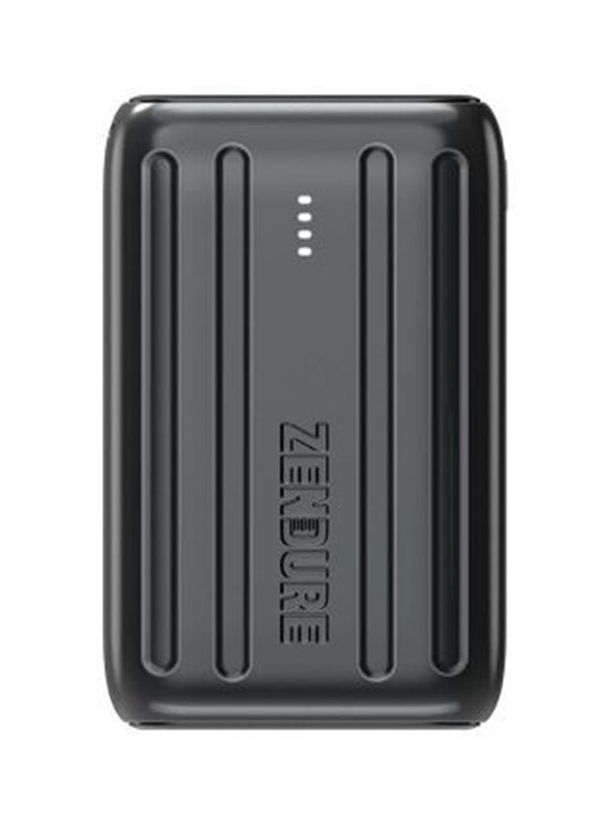 زينديور سوبرميني 20+ 20000mAh بطارية خارجية أسود مع شحن عبر USB-C Power Delivery – بحجم بطاقة الائتمان، 20W USB-C إدخال وإخراج، شحن سريع أثناء التنقل - Image 1