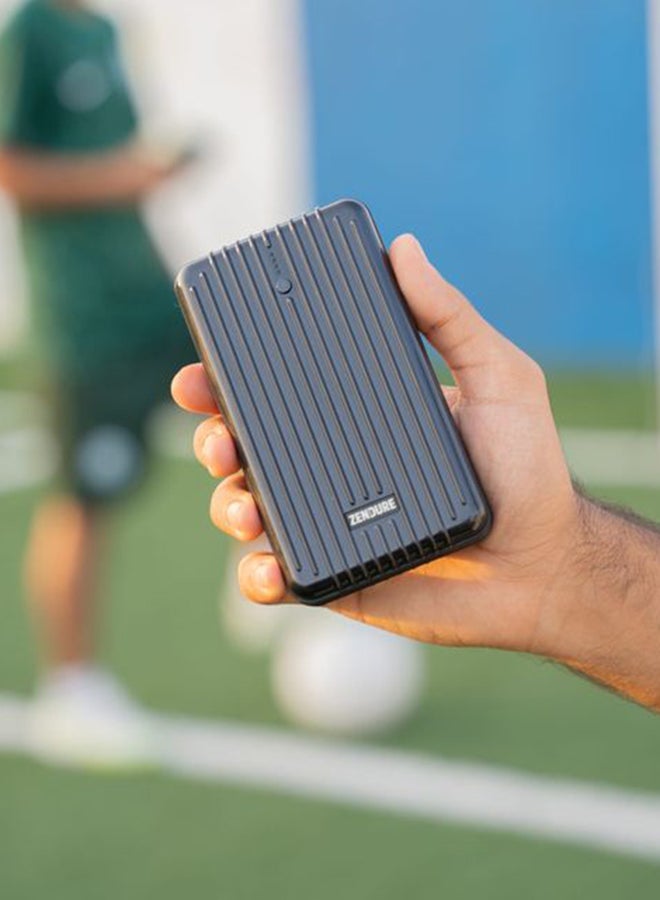 زينديور سوبرميني 20+ 20000mAh بطارية خارجية أسود مع شحن عبر USB-C Power Delivery – بحجم بطاقة الائتمان، 20W USB-C إدخال وإخراج، شحن سريع أثناء التنقل - Image 4