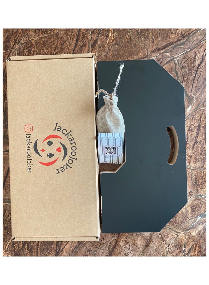 جاكارو جوكر Jackaroojoker Jackaroo 4 players black board with playing cards, marble glass balls 4 Players  - Image 3