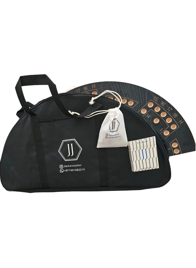 JACKAROOJOKER - JackarooJoker board game double sided foldable for 4 or 6 players with acsessories and bag - Image 1