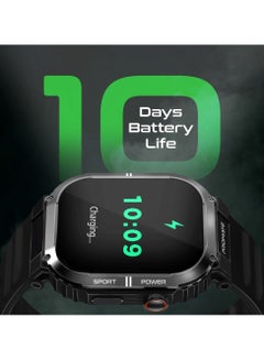 PROMATE Smartwatch Designed for athletes to withstand tough conditions, SportFit™ technology and Bluetooth connectivity,  IP68 Water-Resistance, supports 100+ sports modes, with up to 10 days of battery life Black  - Image 4