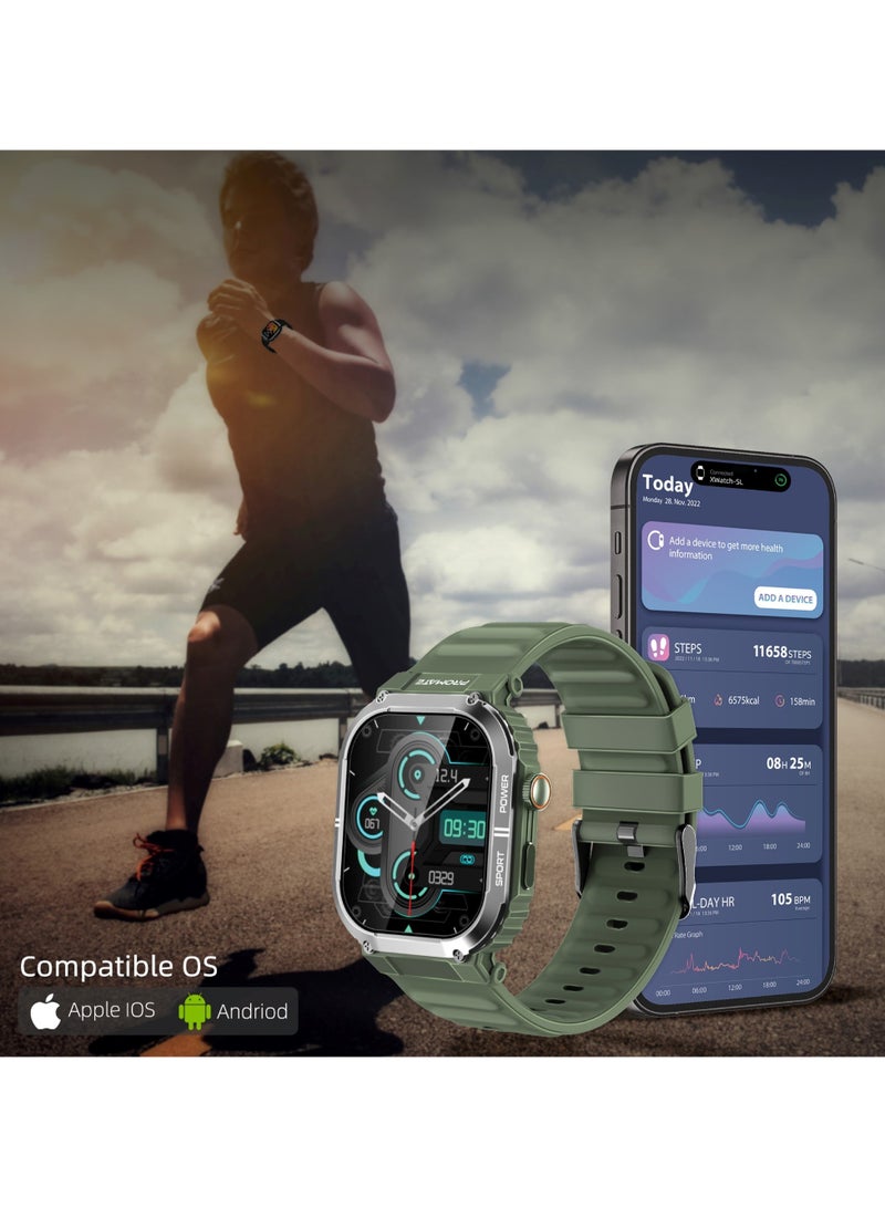 Smartwatch Designed for athletes to withstand tough conditions, SportFit™ technology and Bluetooth connectivity, supports 100+ sports modes, with up to 10 days of battery life Green - pnsku/N70129329V/45/_/1731584763/41058d34-3e19-48b2-825b-8fd758115eb8