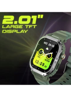 PROMATE Smartwatch Designed for athletes to withstand tough conditions, SportFit™ technology and Bluetooth connectivity, supports 100+ sports modes, with up to 10 days of battery life Green  - Image 2