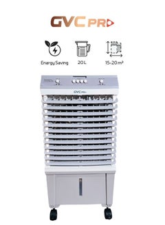 gvc pro Air cooler GVC PRO 80 W, effective area 15-20 m²,with water-operated and characterize by  large water tank which reach to 20L, max airflow 3000 m³/h GVCAR-9620 20 L 80 W GVCAR-9620 WHITE  - Image 1