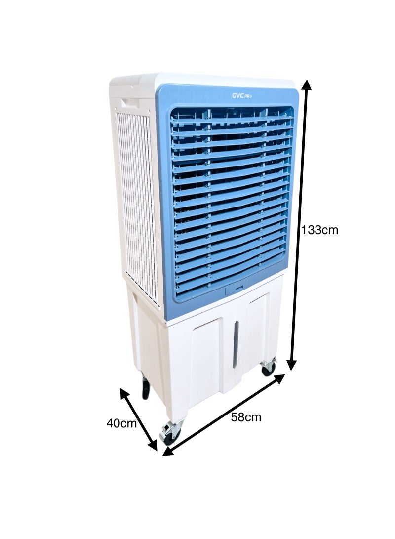 gvc pro - Air cooler GVC PRO 350W, effective area 50-60 m²,with water-operated and characterize by  large water tank which reach to 70L, max airflow 8000 m³/h GVCAR-9670 350 W GVCAR-9670 Blue/White - Image 1