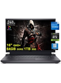 DELL G16 7630 16 (Upgraded Version) Laptop With 16-Inch Display, Intel Core i7-13650HX Processor/64GB RAM/1TB SSD/8GB NVIDIA GeForce RTX 4060 Graphics/Windows 11 Pro English Black  - Image 1