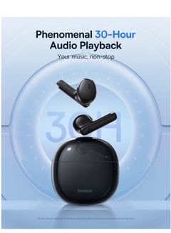 Baseus TWS Earbuds with Bluetooth 5.3, Up to 30 Hours Playtime, 0.06s Low Latency, Fast Charge Wireless Earbuds with App Control, Customizable Gestures, Equalizer Adjustment, and Sound Effects for Gaming, Music, and Calls – Premium Sound & Seamless Connection Galaxy Black  - Image 5