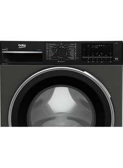 بيكو Washing Machine - 10 Kg - 1600 RPM - ProSmart Inverter Motor - Digital Screen - 15 Programs - Steam Cure - Bluetooth B3WFU501040MCI Manhattan Grey  - Image 4