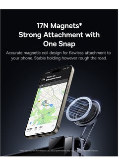 بيسوس MaxView Magnetic Tesla Phone Mount, Car Central Control Screen Hanging Bracket, Compatible with Tesla Model S/3/X/Y, Magnetic Adsorption Phone Holder for iPhone 16 Pro Max/Plus, 15/14/13/12 Series, Samsung Galaxy S24/S23/S22 & Other Phones and Devices Space Grey  - Image 5