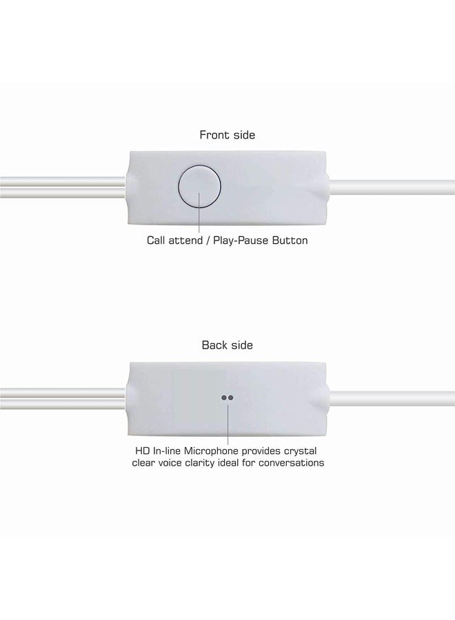 MARGOUN - Stereo Headset with Integrated Microphone, Deep and Enriched Sound White - Image 1