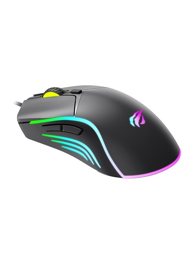 havit RGB Gaming Mouse with 7 Programmable Buttons, Wired Computer Mouse, Perfect for Daily Gamers, Work  - Image 1