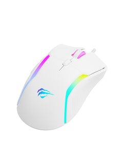 RGB Gaming Mouse with 6 Dynamic Lighting Effects, Wired Computer Mouse, 9 Programmable Buttons and Removable Weight for Pro Gamers