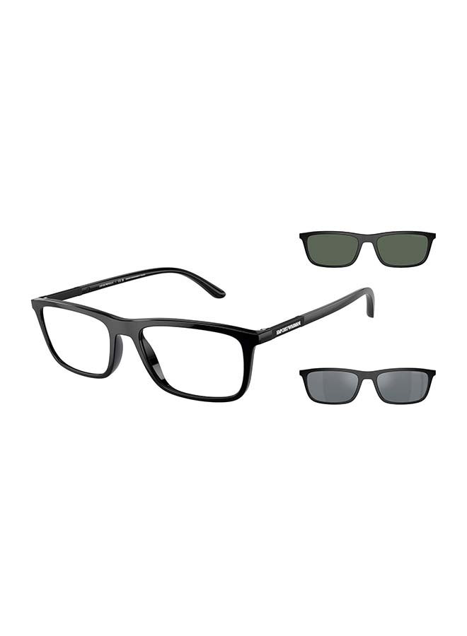 امبوريو ارماني - Men's EA4160 50011W 55 Clip-On Frames - Image 1