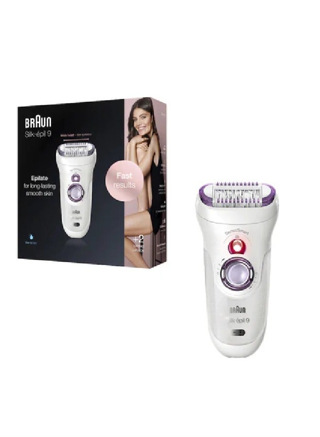 Braun 9-700 9 Sensosmart Silk-épil electric epilator - White / purple - Image 1