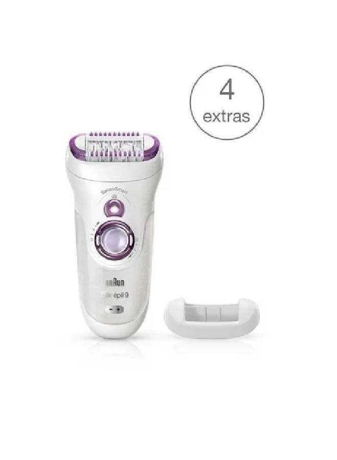 Braun 9-700 9 Sensosmart Silk-épil electric epilator - White / purple - Image 3