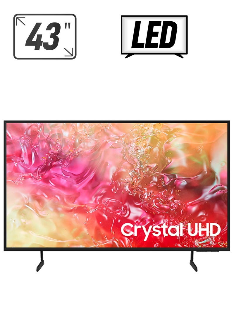 Samsung - Smart TV, Crystal UHD, DU7000, 43 Inch, 2024, International Version PurColor, 4K Upscaling, Tizen OS, Q-Symphony UA43DU7000 Black - Image 1