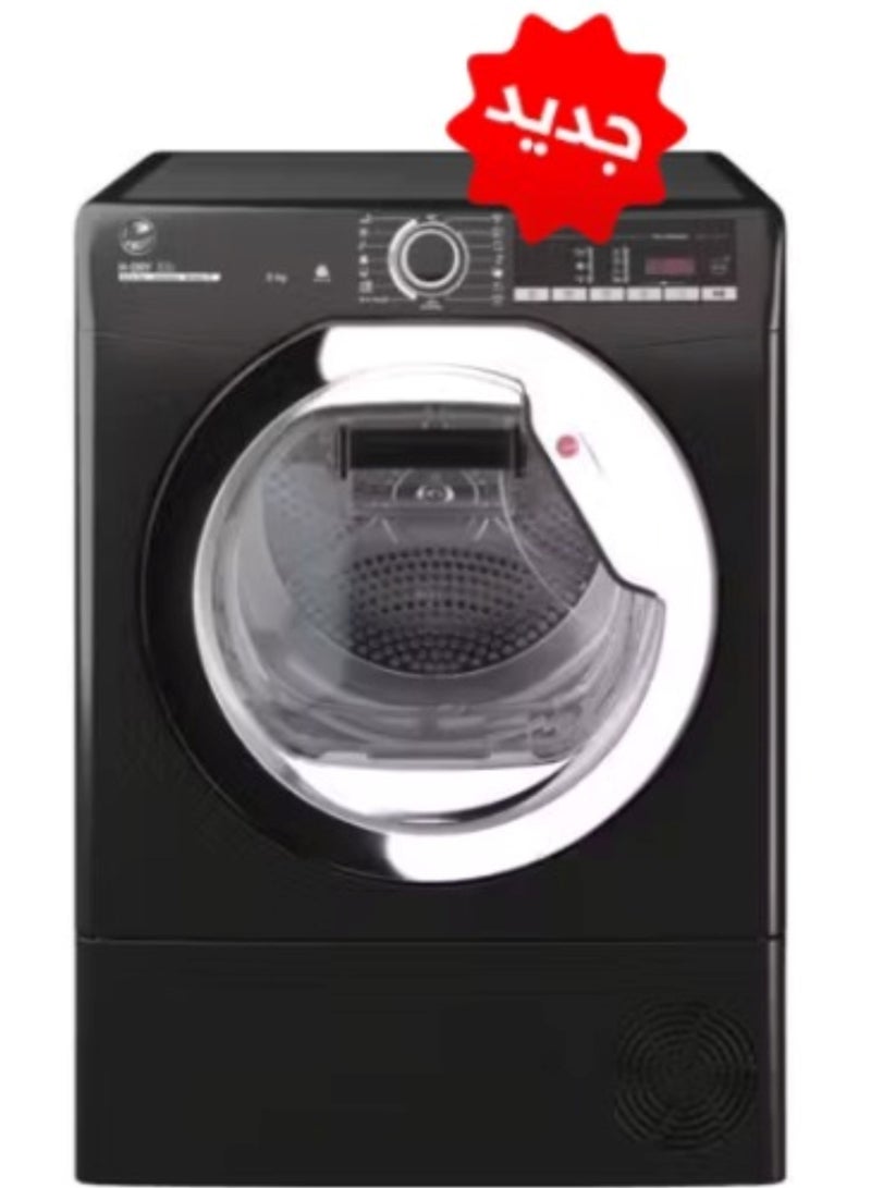 HOOVER - Skip to the beginning of the images gallery HOOVER Tumble Dryer Front Loading 8 Kg Black HLEC8TCEB-ELA 220 W HLEC8TCEB-ELA black - Image 1